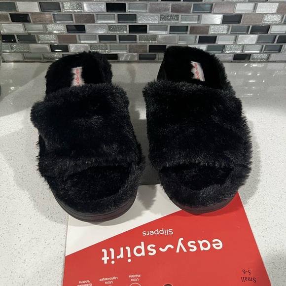 EASY SPIRIT women’s black slippers /size 5-6 - Picture 8 of 11